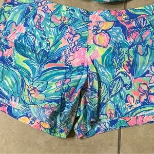 Lilly Pulitzer Tropical Floral Athletic Shorts